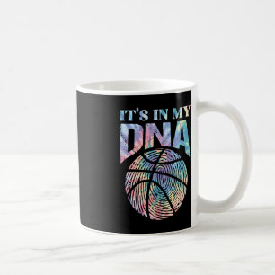 Fun It's In My DNA Girls Basketball Lover Basketba Coffee Mug