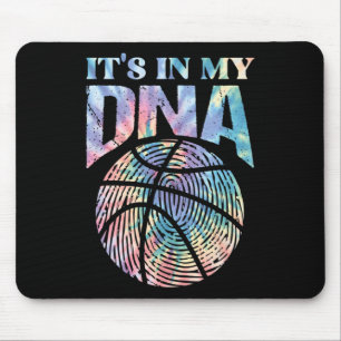 Fun It's In My Dna Girls Bysketbyll Lover Bysketby Mouse Pad