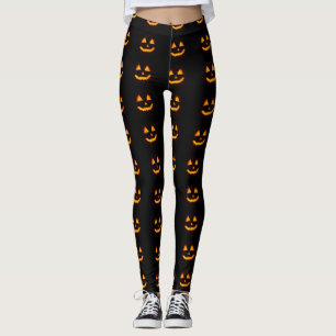 Fun Jack O Lantern Halloween Leggings