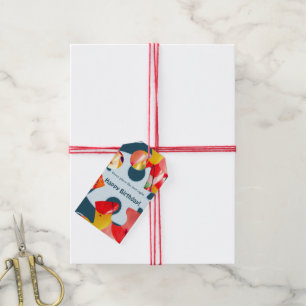 Fun Jigsaw Puzzle Kids Happy Birthday Gift Tags