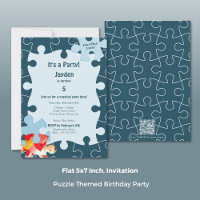 Fun Jigsaw Puzzle Themed 5th Birthday Party