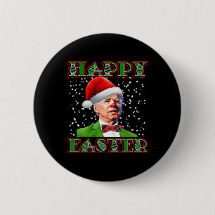 Fun Joe Biden Christmas Confused Easter Biden 6 Cm Round Badge