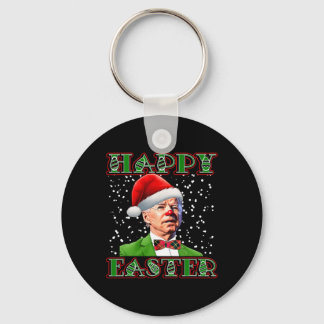 Fun Joe Biden Christmas Confused Easter Biden  Key Ring