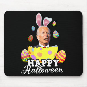 Fun Joe Biden Happy Halloween Confused Easter Bide Mouse Pad