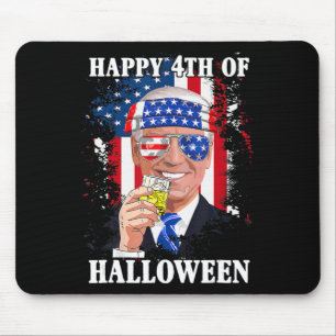 Fun Joe Biden Happy Halloween Confused th Of July Mouse Pad