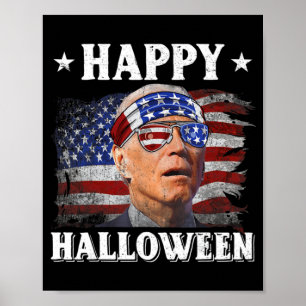 Fun Joe Biden Happy Halloween Confused th of July  Poster