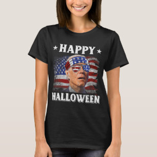 Fun Joe Biden Happy Halloween Confused th of July  T-Shirt