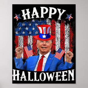 Fun Joe Biden Happy Halloween For Fourth Of July M Poster