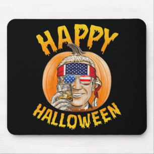 Fun Joe Biden Pumpkin Happy Halloween Confused th  Mouse Pad