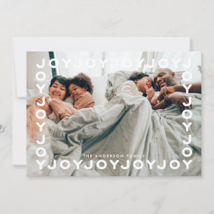 Fun   Joy Joy Joy Frame Christmas Holiday Card