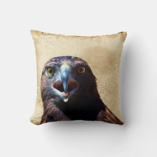 Fun Juvenile Bald Eagle Bad Attitude Wildlife Cushion