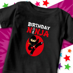 Fun Karate Party Kids Martial Arts Birthday Ninja Baby T-Shirt