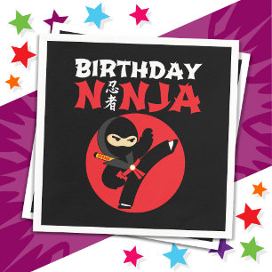 Fun Karate Party Kids Martial Arts Birthday Ninja Napkin