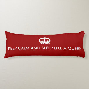 Fun Keep Calm Body Pillow