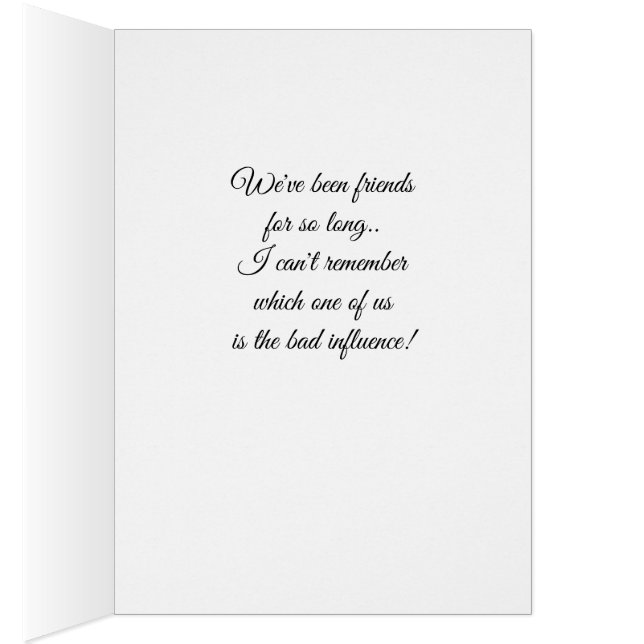 Fun Keeping in Touch Call Me BFF Friends antique  (Inside (Right))