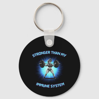 fun keychain, people living with Graves' Disease Key Ring
