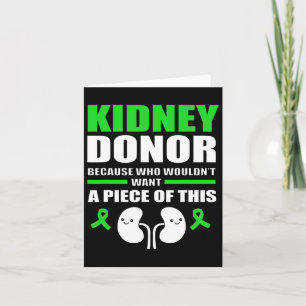 Fun Kidney Stone Kidney Donor Card