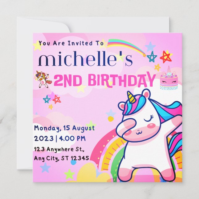 FUN KIDS BIRTHDAY INVITATION (Front)