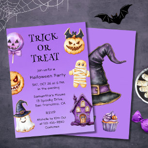 Fun Kids Halloween Party Invitation