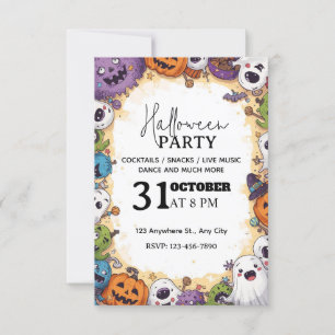 Fun Kids’ Halloween Party Invitation – Editable