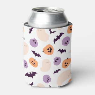 Fun Kids Halloween Pattern Can Cooler