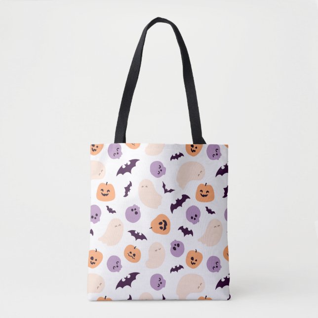 Fun Kids Halloween Pattern Tote Bag (Front)