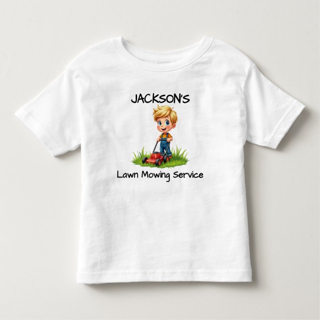 Fun Kids Lawn Mower T-Shirt or Bodysuit (Front)