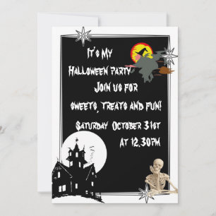 Fun kids spooky Halloween Invitation