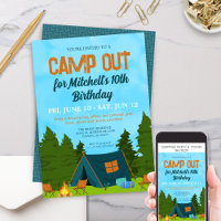 Fun Kids Tent Camp Out Birthday Party