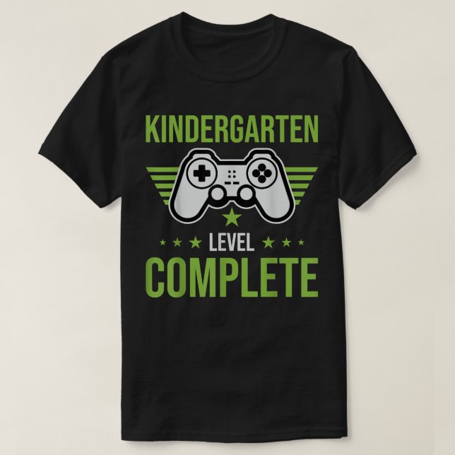 Fun Kindergarten Graduation Kindergarten Level Com T-Shirt (Design Front)