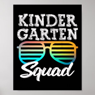Fun Kindergarten Squad Sungles Fun Kids Byck To Sc Poster