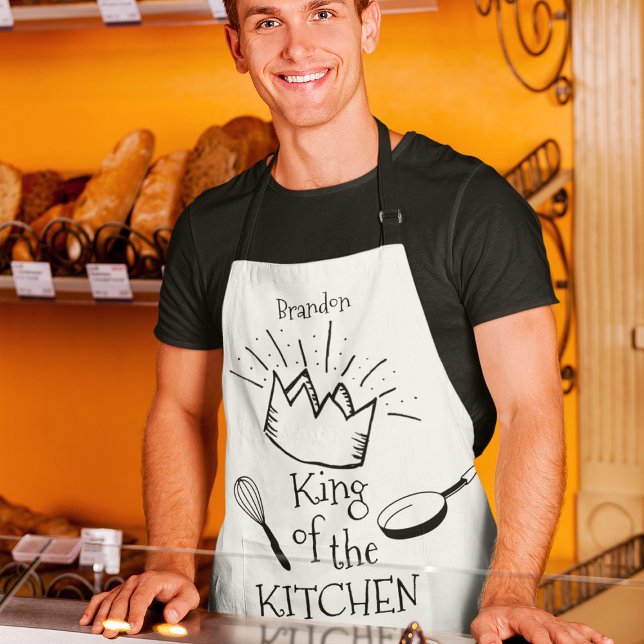 Fun King Of The Kitchen Personalised Apron (Creator Uploaded)