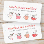 Fun Kitty Cat Party Holiday Party Invitation Label<br><div class="desc">Design is composed of cute cat illustrations.

Available here:
http://www.zazzle.com/store/selectpartysupplies</div>