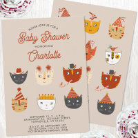 Fun Kitty Cat Personalised Baby Shower
