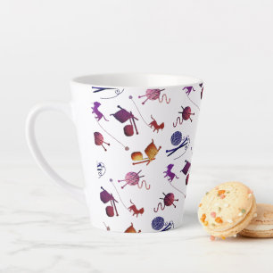 Fun Knitting Pattern Mug For Fibre Artists