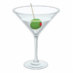 Fun Large Cocktail Party Martini Glass with Olive Standing Photo Sculpture<br><div class="desc">Fun large cocktail party image of a martini glass with a green olive. Gin or vodka drink image for a party prop as a sand up prop or sculpture. Happy hour alcohol drink image with realistic detail. Add humor and fun to any party, or theme event as a stand up...</div>