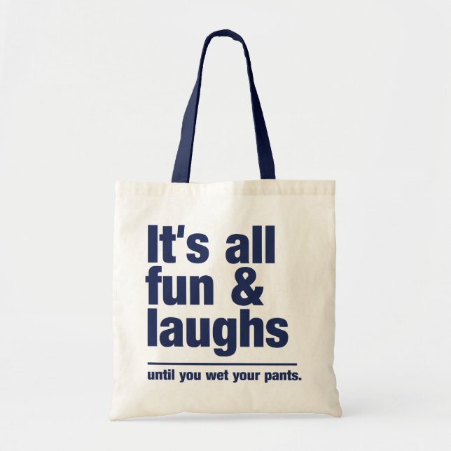 FUN & LAUGHS bag - choose style & color (Front)