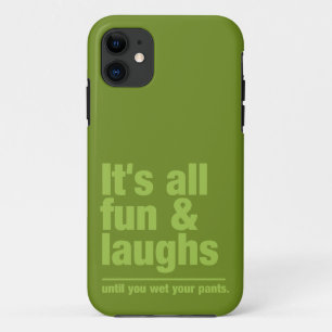 FUN & LAUGHS custom color iPhone case