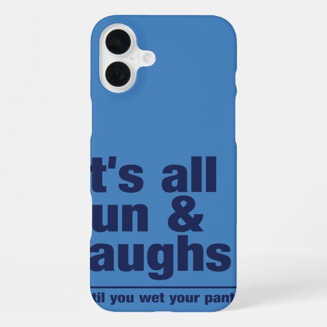 FUN & LAUGHS custom color iPhone case-mate Case (Back)