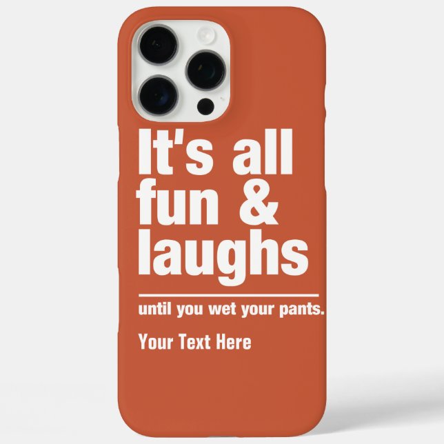 FUN & LAUGHS custom colour cases (Back)