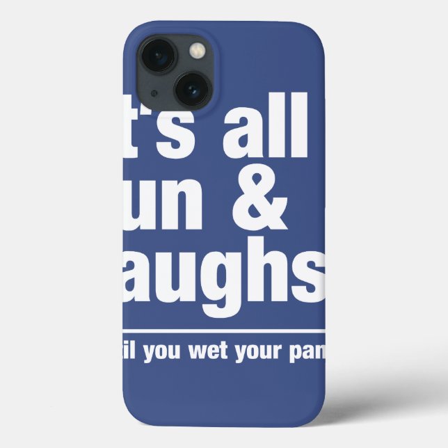 FUN & LAUGHS custom colour iPad case (Back)