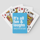 FUN & LAUGHS custom colour playing cards
