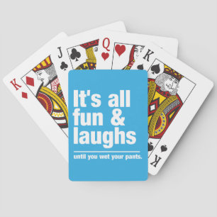 FUN & LAUGHS custom colour playing cards