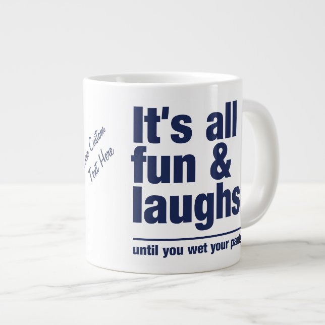 FUN & LAUGHS custom mugs (Front Right)