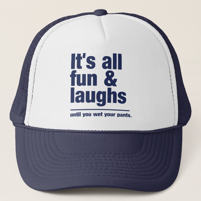FUN & LAUGHS hat - choose colour (Front)