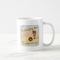 Fun Laundry Mat Funny Cartoon Motto