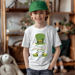 Fun Leprechaun Hat Design Customisable Boy T-Shirt