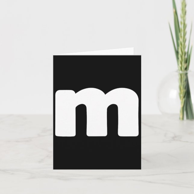 Fun Letter M Groups Halloween Team Groups Costume  Card (Front)