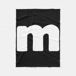Fun Letter M Groups Halloween Team Groups Costume Fleece Blanket