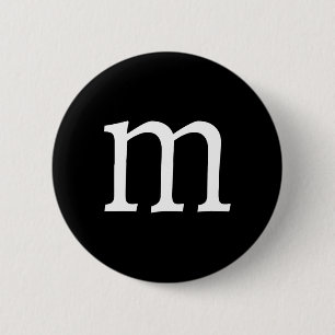 Fun Letter m Halloween Costumes 6 Cm Round Badge